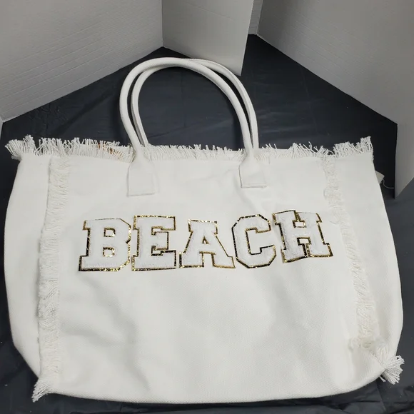 NWOT Women's Beach Shoulder Summer Tote Bag - Picture 2 of 12
